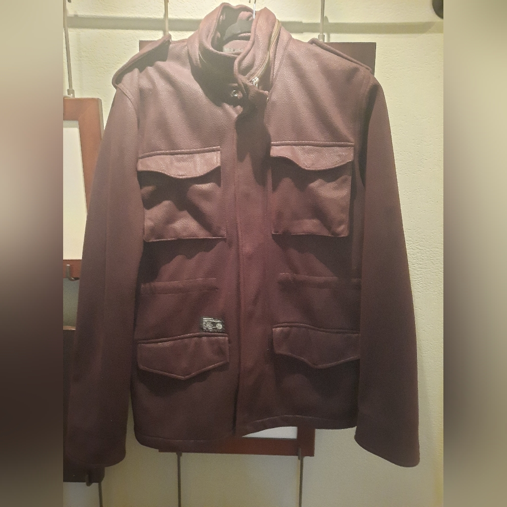 Mens XL brown OBEY jacket